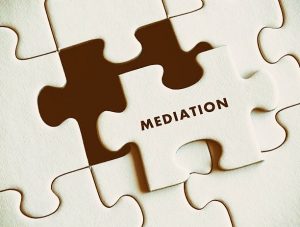 Mediation puzzle concept.